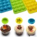 Silicone Chocolate Molds & Candy Molds 15 Cups Nonstick Mini Wax Molds Silicone Ice Cube Trays Mini Ice Maker Molds -Use for Cakes Chocolate Ice cream Tarts Muffins (3 Pack) - B06ZYWFQXJ